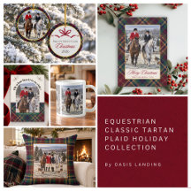 Equestrian Classic Tartan Plaid Holiday