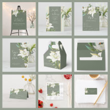 Elegant White Lilies-Wedding Collecton 