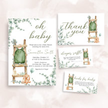 Oh Baby Boho Eucalyptus Baby Shower   BS55