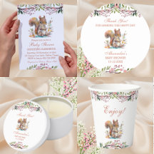 WOODLAND SQUIRREL BABY SHOWER
