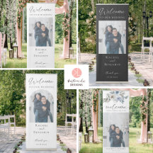 Wedding Welcome Sign Retractable Banners