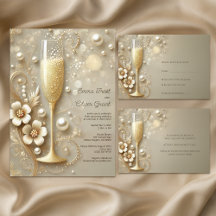 Champagne and Pearl Elegant Gold and Cream Suite