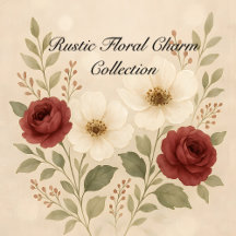 Rustic Floral Charm Collection