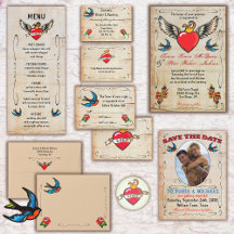 Tattoo Wedding Invitations