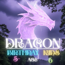 Dragon Kids Birthday Age 4–6 tshirt Collection 