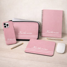 Script Name Minimalist Pink Tech