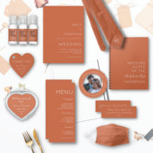 Wedding Essentials   Terracotta or Any Color