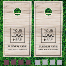 Custom Business Name & Logo Branded Cornhole Sets
