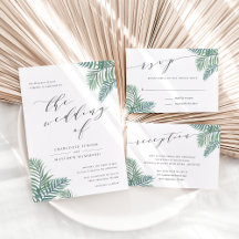 Tropical Foliage Wedding Suite