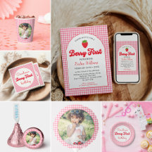 Berry Sweet Strawberry 1st Birthday Party 