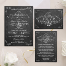 The Ornate Chalboard Wedding Collection