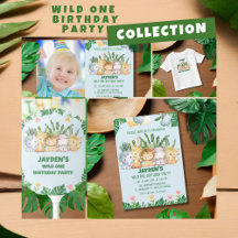 Wild One Safari Jungle Animal Birthday Party