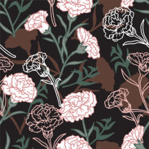  Delicate Pink Carnations with Green Leaves Floral