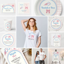 Baby gender reveal Baseballs or Bows Theme Party