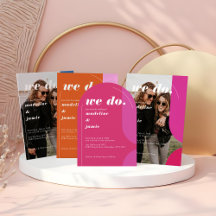 Modern Bold Retro Wedding