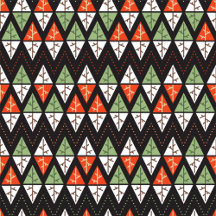 Abstract Christmas Trees Geometric Holiday Pattern