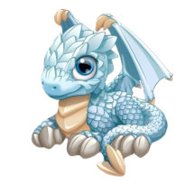 Dragon Aquamarine Blue Asteroid Boy Baby Shower