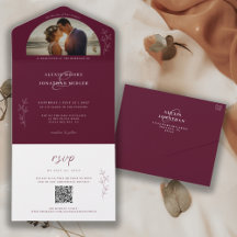Moody Color Trends All-In-One Wedding Cards