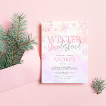 Winter Onederland Pink Snowflakes First Birthday