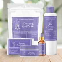 Lavender Themed Soap and Cosmetics Packaging