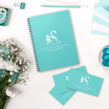 Minimalist Swan on Robin Egg Blue