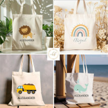 Cute Personalized Tote Bags for Kids
