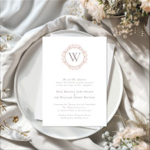 Elegant Monogram Modern Classic Wedding