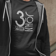 John 3:16 Distressed Typography