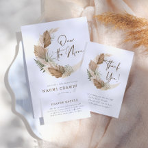 Over The Moon Boho Palm & Pampas Grass Baby Shower