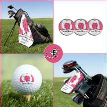 Bachelorette Party Golf - Pink and White