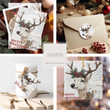 Rustic Winter Reindeer Christmas 