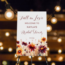 Fall in love bridal shower burgundy dahlias