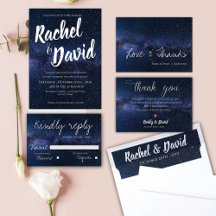 UNDER THE STARS NIGHT SKY WEDDING COLLECTION