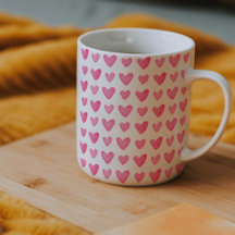 Watercolor little hearts