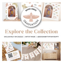 Chic Boho Birds Graduation Collection