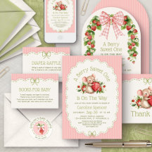 Berry Sweet Girls Strawberry Baby Shower