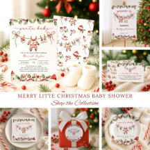 Santa Baby Christmas Clothesline Baby Shower