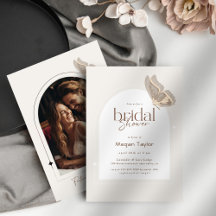 Minimalist Beige Butterfly Bridal Shower Edition