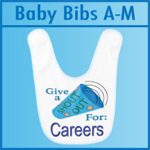 Shout Out for Careers Baby Bibs A - M