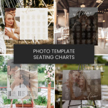 Wedding Seating Charts with Photo Template