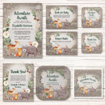 Winter Woodland Animals Baby Shower