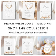 Peach Wildflower Wedding Suite
