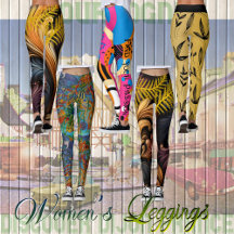 Modern Vibrant Colorful Minimalist Rustic Leggings