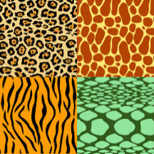 Cheetah, Giraffe, Tiger, and Snake