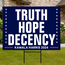 Truth Hope Decency | Harris Walz 