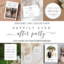 Stylish Happily Ever After Party Wedding Reception