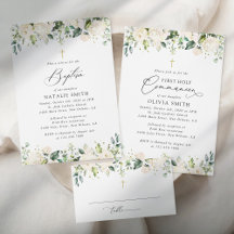 Ivory Flowers Baptism/First Communion Collection