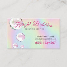 Cleaning Service Supplies and Bubbles 