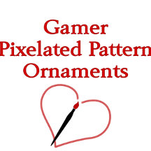 Gamer | Pixelated Cube Ornaments