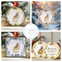 Berry Wreaths Foils Calligraphy Memorial Ornament